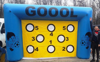 Futbalová Maxi brána - nová - zábavná atrakcia 2020 